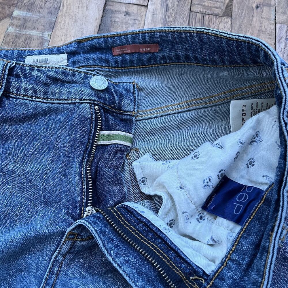 Pilcro The Heritage Boyfriend 26P Jeans Distressed Medium Wash Cotton Blend - Picture 9 of 15